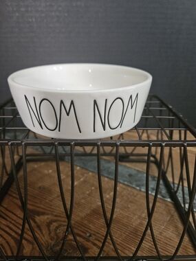 Rae Dunn White Ceramic Bowl with Black Logo